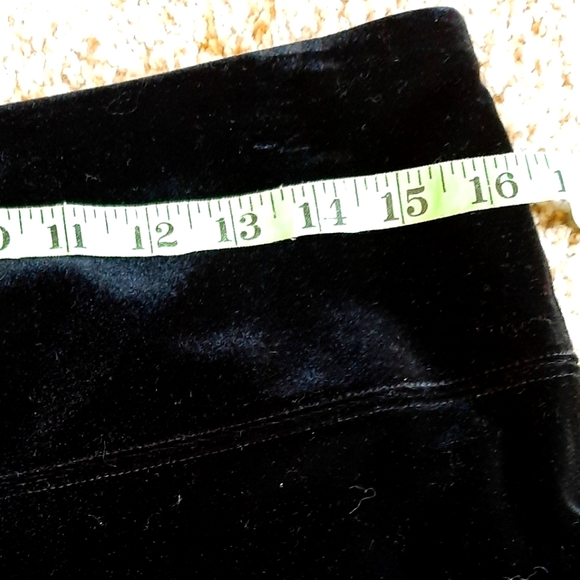 WHBM - THE LEGGING - Beautiful black velvet-like leggings for women - Size: L - Picture 8 of 10